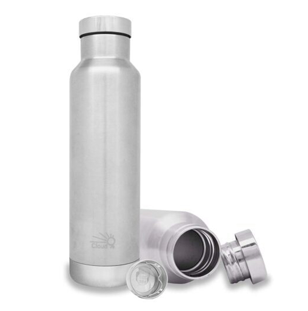 Silver Stainless Steel Insulated Water Bottle, 500 Ml